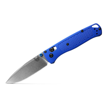 Benchmade Bugout 535 - S30V Satin Blade, Blue Grivory Handles