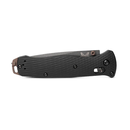 Benchmade Bailout 537GY-03 - M4 Tungsten Grey Cerakote Tanto Blade, Black Aluminium Handles