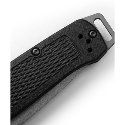 Benchmade Bailout 537GY - 3V Grey Cerakote Tanto Blade, Black Grivory Handles