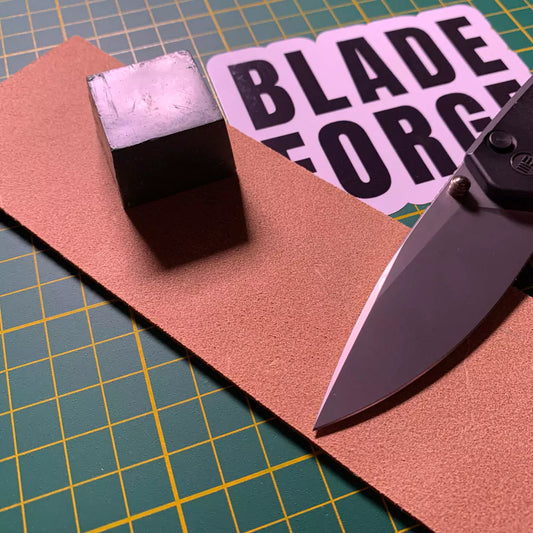 BLADE FORGE Leather Strop and Compound