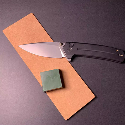 BLADE FORGE Leather Strop and Compound