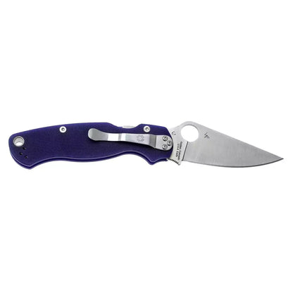 Spyderco Para Military 2 C81GPDBL2 - 3.47" S110V Satin Blade, Dark Blue G10