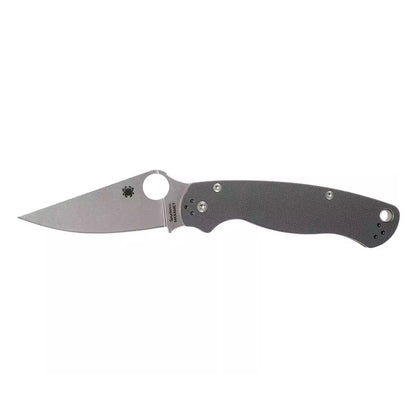 Spyderco Para Military 2 C81GDGY2 - 3.47" Maxamet Satin Blade, Dark Grey G10