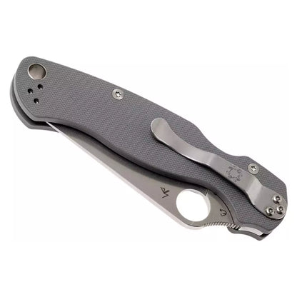 Spyderco Para Military 2 C81GDGY2 - 3.47" Maxamet Satin Blade, Dark Grey G10