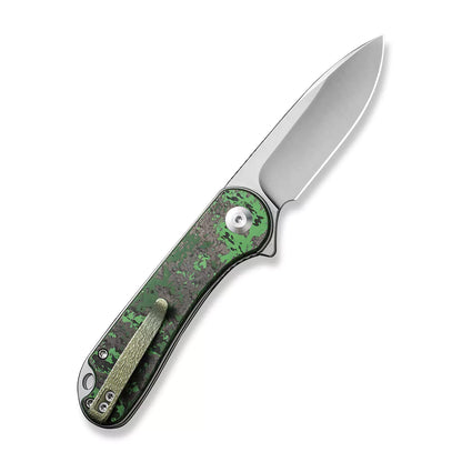 Civivi Elementum 10th Anniversary Limited Edition - 2.96" Satin CPM-S35VN Blade, Jungle Wear Fat Carbon Fibre Handle - C907A-6