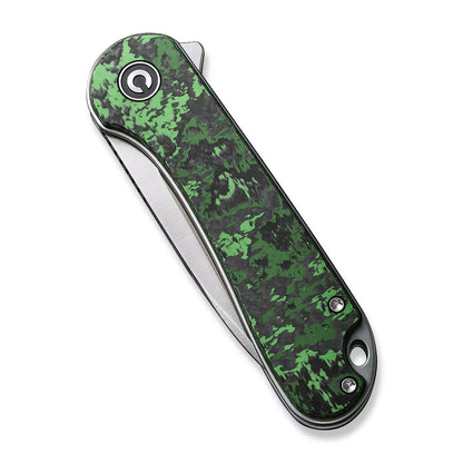 Civivi Elementum 10th Anniversary Limited Edition - 2.96" Satin CPM-S35VN Blade, Jungle Wear Fat Carbon Fibre Handle - C907A-6