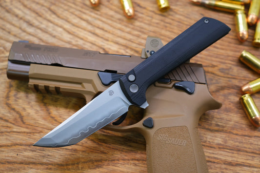 North Mountain Blade Chop 2 G10 - 3.4" SLD-Magic Steel San Mai Tanto Blade, Black G10 Handle