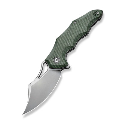 Civivi Chiro C23046-2 - 3.1" 14C28N Satin Blade, Green Micarta Handles