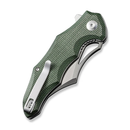 Civivi Chiro C23046-2 - 3.1" 14C28N Satin Blade, Green Micarta Handles