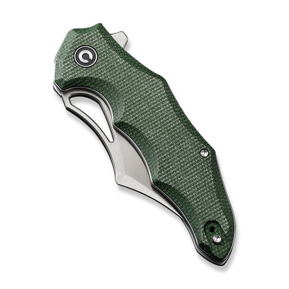 Civivi Chiro C23046-2 - 3.1" 14C28N Satin Blade, Green Micarta Handles