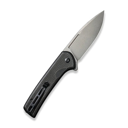 Civivi Conspirator Black Micarta C21006-1, 3.48″ Nitro-V Stonewash Drop Point Blade