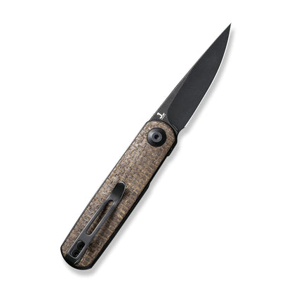 Civivi Lumi Burlap Micarta C20024-5 - 2.56" 14C28N Black Stonewashed Blade