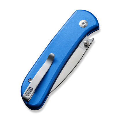 Civivi Qubit Blue C22030E-3 - 2.98" 14C28N Blade, Blue Aluminium Handle