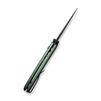 Civivi Qubit Green C22030E-DS1 - 2.98" Damascus Blade