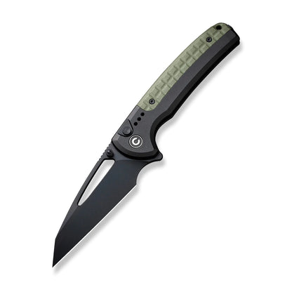 Civivi Sentinel Strike Black C22025B-3 - 3.7" Black K110 Blade, Black/Green Aluminium Handle