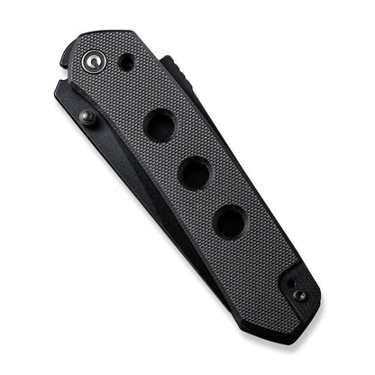 Civivi Vision FG Black C22036-1 - 3.54" Black Nitro-V Blade, Black G10