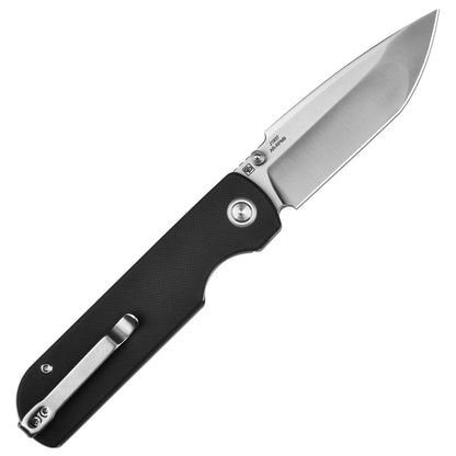 CJRB Nova - 3.45" AR-RPM9 Sand Polished Blade, Black G10 - J1937-BK