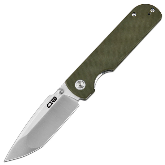 CJRB Nova - 3.45" AR-RPM9 Sand Polished Tanto Blade, Green G10 - J1937-GN