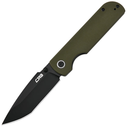 CJRB Nova - 3.45" AR-RPM9 Black PVD Tanto Blade, Green G10 - J1937-BGN