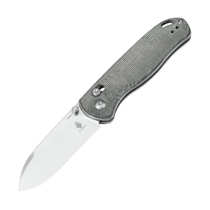 Kizer Drop Bear - 2.99" 154CM Stonewashed Blade, Grey Micarta Handle - V3619C3
