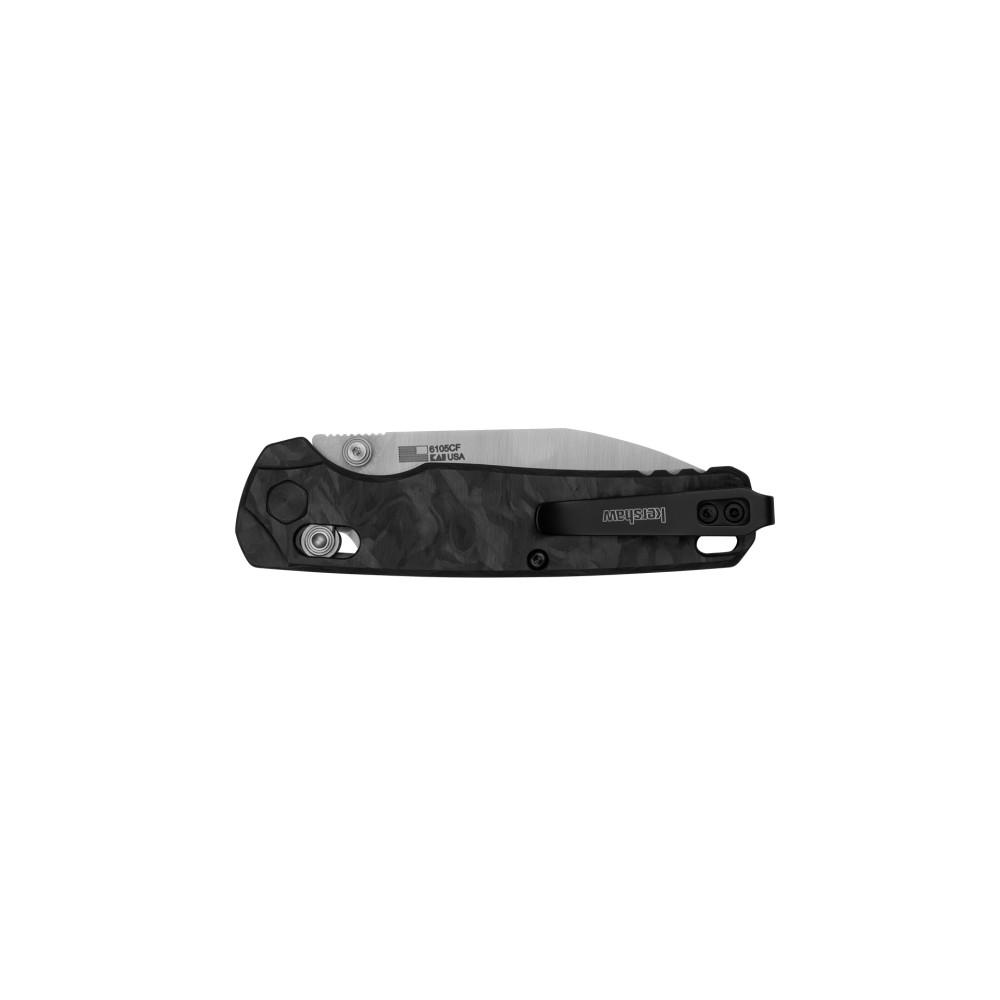 Kershaw Bel Air - 3" MagnaCut Satin Blade, Carbon Fibre Handles - 6105CF