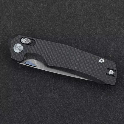 Kunwu Knives X-TAO CF - Elmax Blade, XT Bar Lock, Carbon Fibre Handles - X703F