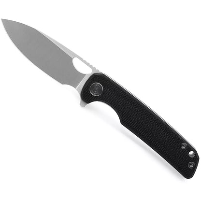 Miguron Galaty - 3.25" 14C28N Satin Blade, Black Micarta