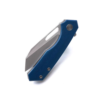 Miguron Knives Keryx - 3.25" 14C28N Satin Blade, Blue Micarta Handle