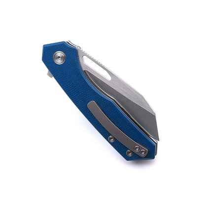 Miguron Knives Keryx - 3.25" 14C28N Satin Blade, Blue Micarta Handle