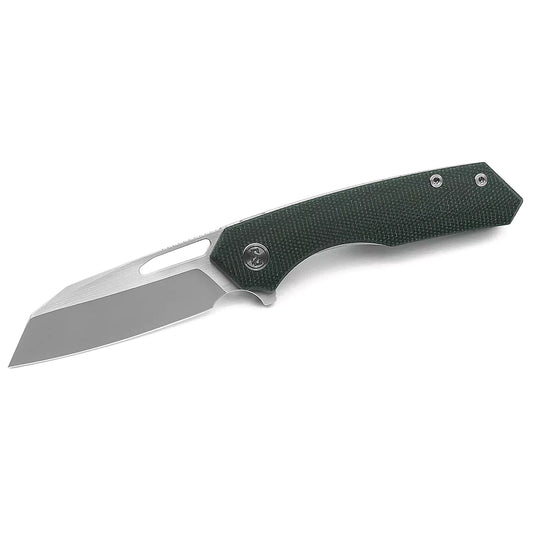 Miguron Knives Keryx - 3.25" 14C28N Satin Blade, Green Micarta Handle