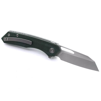 Miguron Knives Keryx - 3.25" 14C28N Satin Blade, Green Micarta Handle