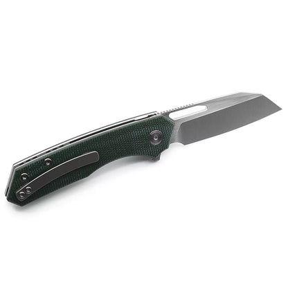 Miguron Knives Keryx - 3.25" 14C28N Satin Blade, Green Micarta Handle