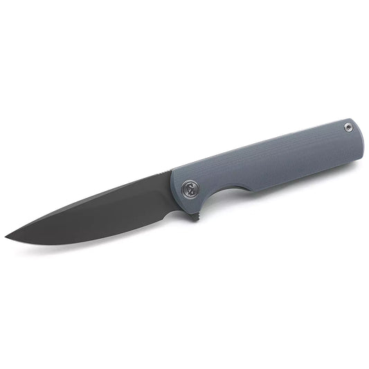 Miguron Knives Perism - 3.25" D2 Dark Grey PVD Blade, Grey G10 Handle