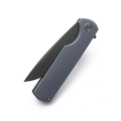 Miguron Knives Perism - 3.25" D2 Dark Grey PVD Blade, Grey G10 Handle