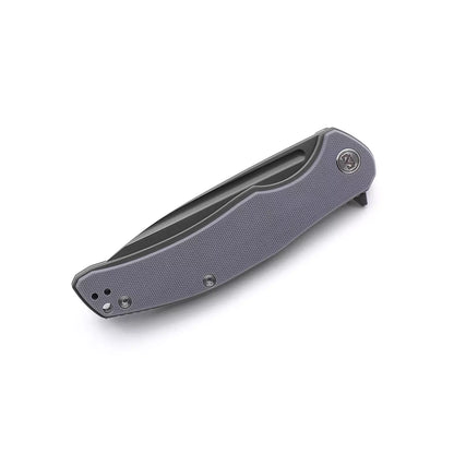 Miguron Knives Velona - 4.22" 14C28N Black PVD Blade, Dark Grey G10 Handle