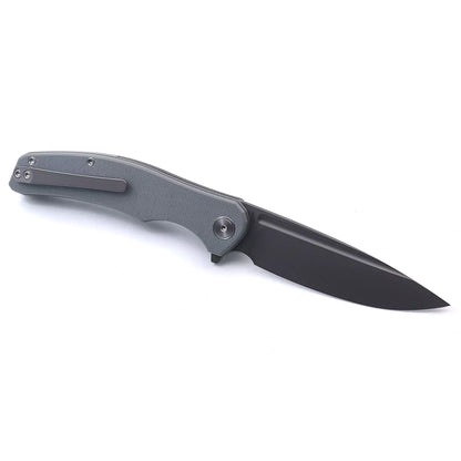 Miguron Knives Velona - 3.5" 14C28N Black PVD Blade, Dark Grey G10 Handle