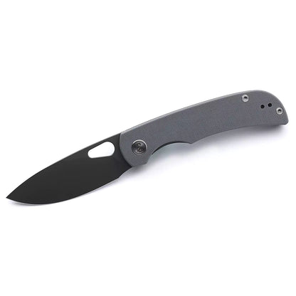 Miguron Knives Moyarl - 3.5" 14C28N Dark Grey PVD Blade, Grey G10 Handle