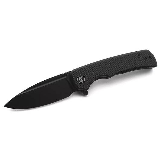 Miguron Knives Talism - 3.25" D2 Black PVD Blade, Black G10 Handle
