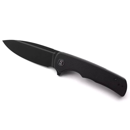 Miguron Knives Talism - 3.25" D2 Black PVD Blade, Black G10 Handle