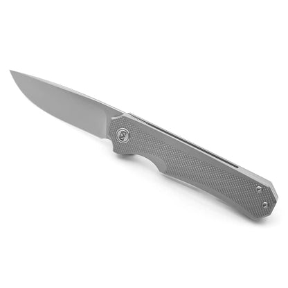 Miguron Knives Koraki II - 3.25" M390 Blade, Sandblasted Titanium Handle