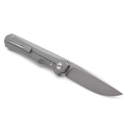 Miguron Knives Koraki II - 3.25" M390 Blade, Sandblasted Titanium Handle