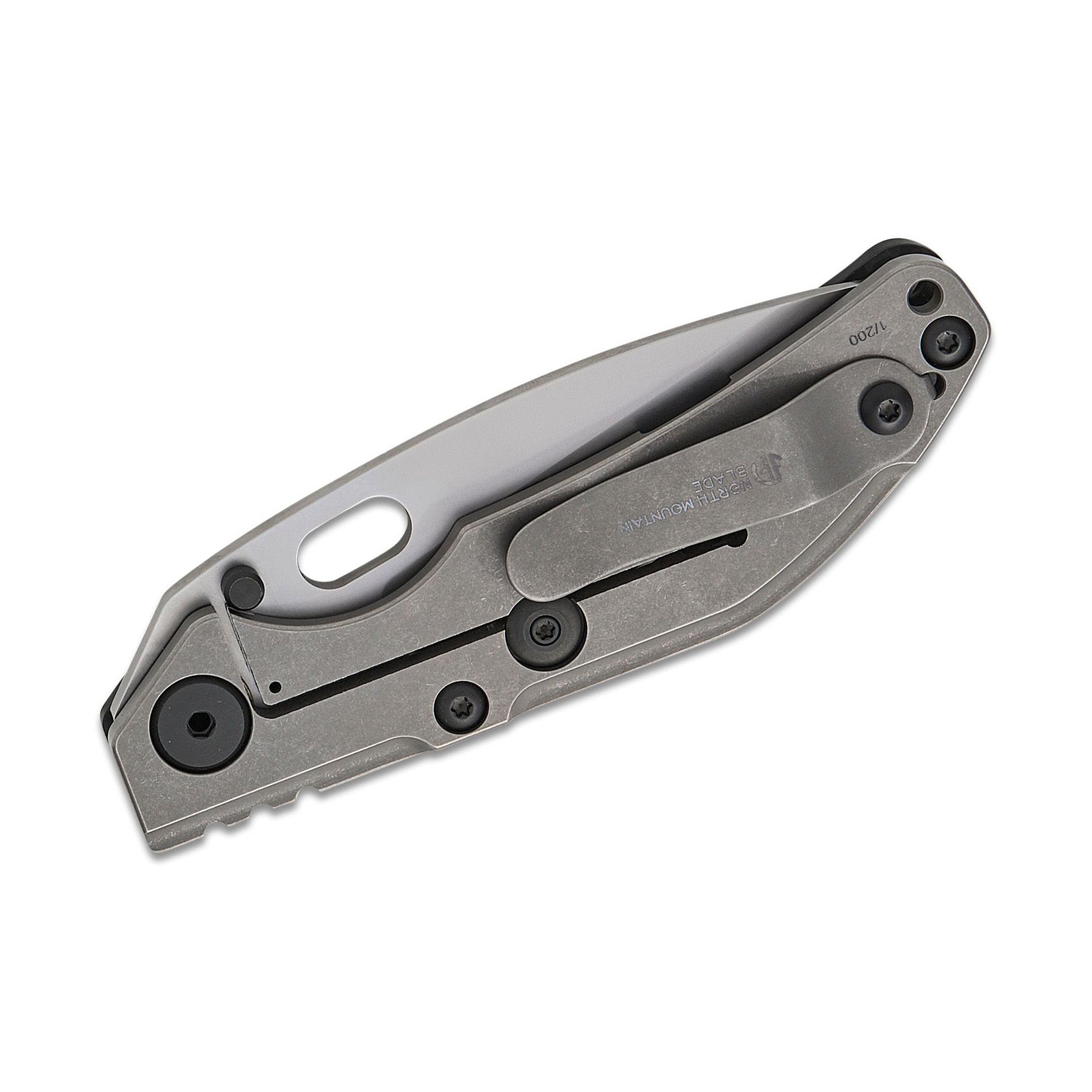 North Mountain Blade x Duane Dwyer BBNM - 3.62" SLD-Magic Tanto Blade, 3K Carbon Fibre Handle