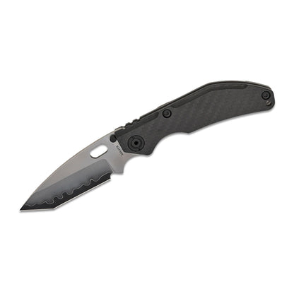 North Mountain Blade x Duane Dwyer BBNM - 3.62" SLD-Magic Tanto Blade, 3K Carbon Fibre Handle