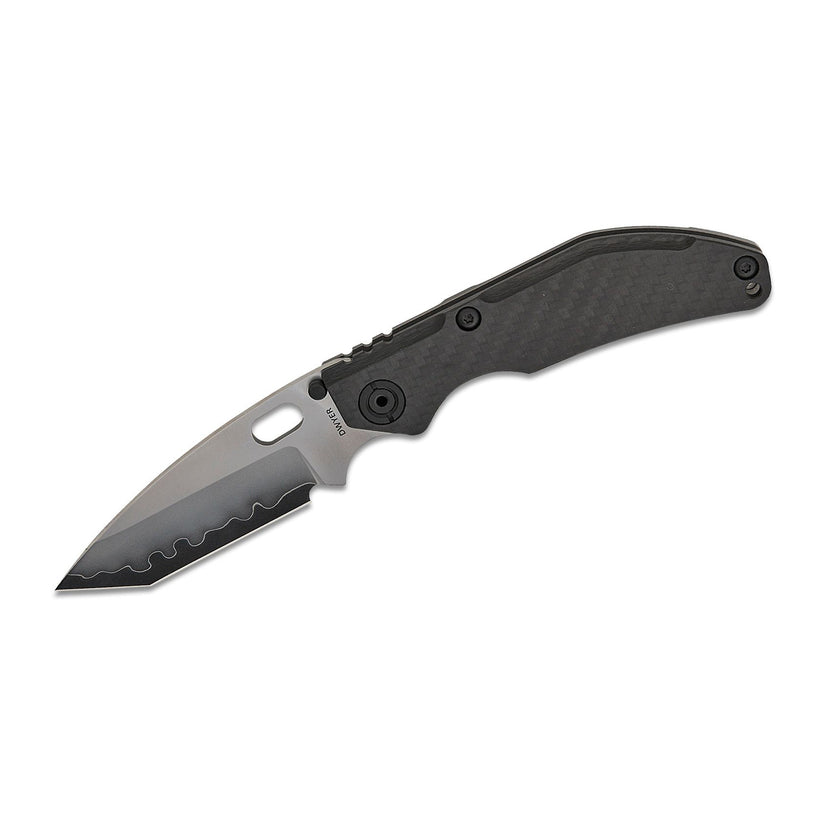 North Mountain Blade x Duane Dwyer BBNM - 3.62" SLD-Magic Tanto Blade, 3K Carbon Fibre Handle