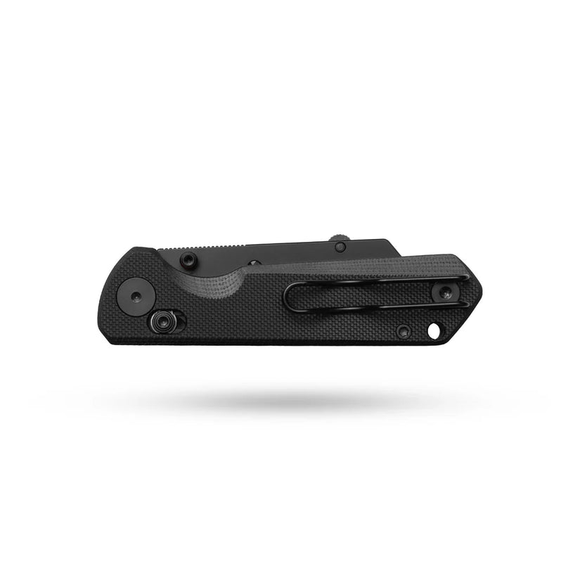 Olitans Adélie Penguins G076 - 2.68" Black Utility Blade, Black G10 Handle