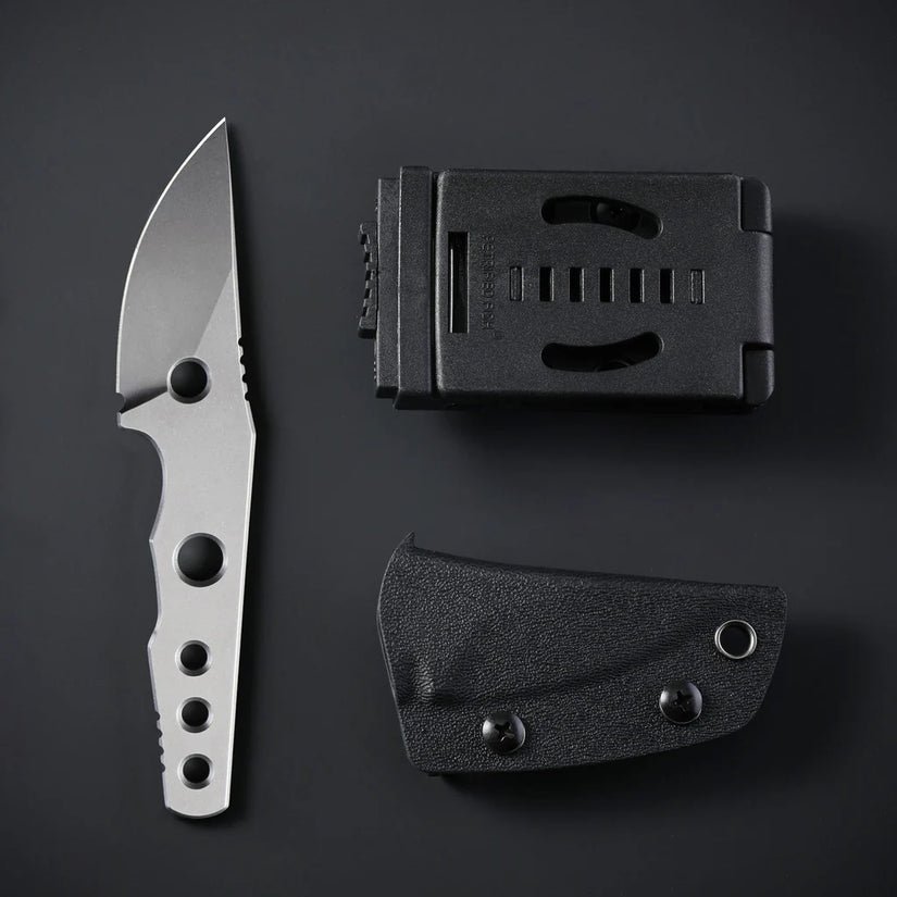 Petrified Fish Bison PFE13W - 2.4" 14C28N Stonewashed Blade