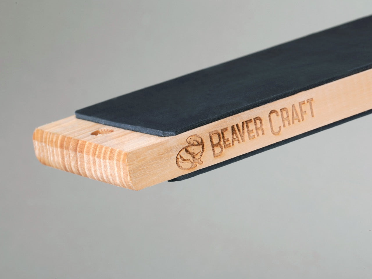BeaverCraft LS1P1 - Dual-Sided Leather Paddle Strop & Polishing Compound
