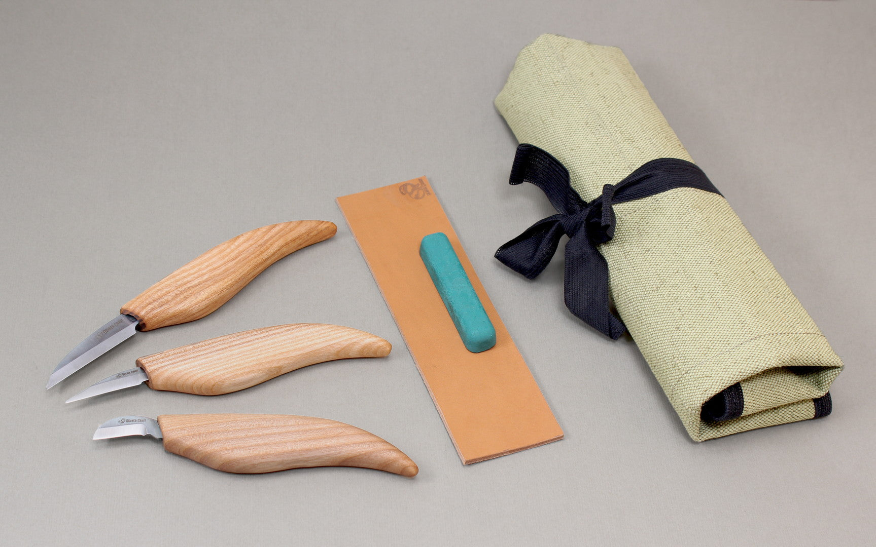BeaverCraft S15 - Starter Chip Carving and Whittling Knife Set