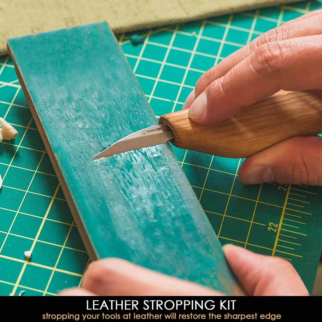 BeaverCraft S15 - Starter Chip Carving and Whittling Knife Set