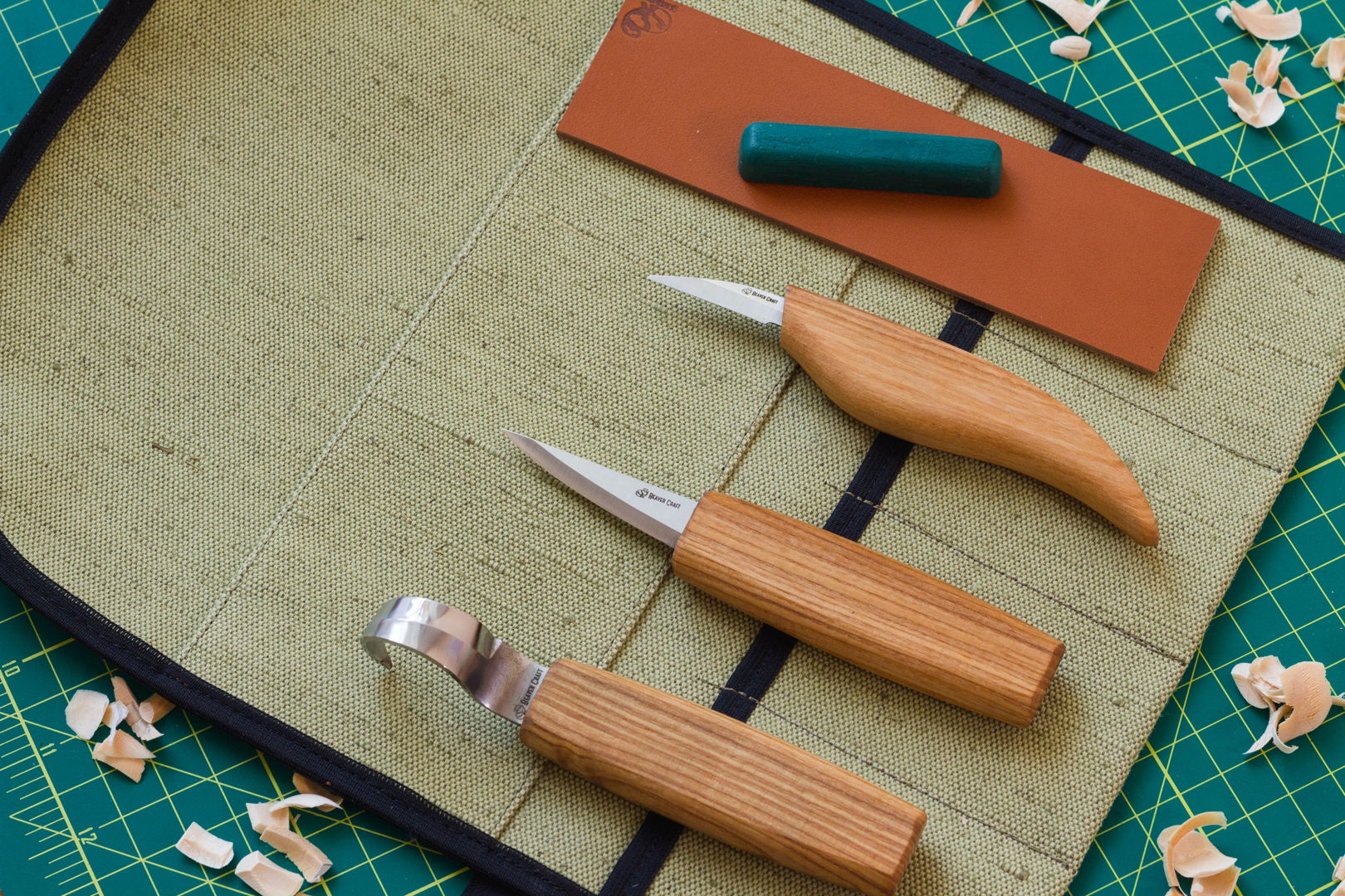 BeaverCraft S17 - Extended Spoon and Whittle Knife Set